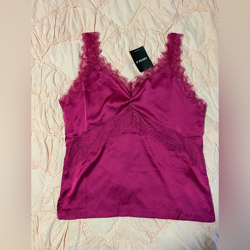 Forever, 21 eyelash lace, trim, tank top